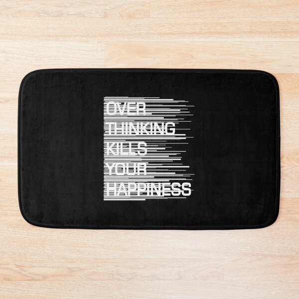 Item preview, Overthinking Kills Your Happiness Glitch Typography designed and sold by lasopent.