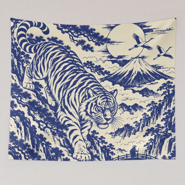 Item preview, Tiger of Mount Fuji designed and sold by 89shirts.
