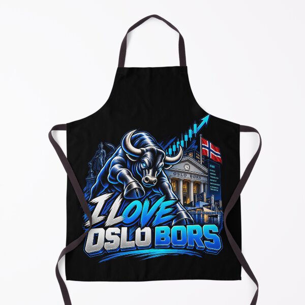 Item preview, I Love Oslo Bors Stock Market Bull designed and sold by NOVYXEL.