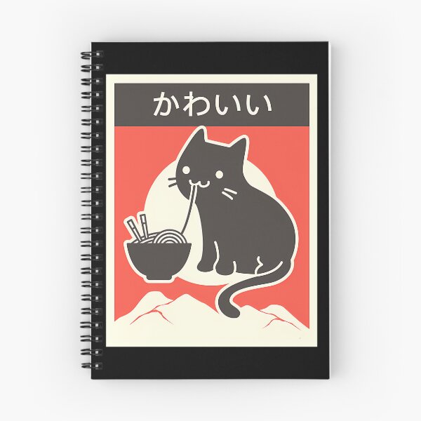 Item preview, Kawaii Style Japenese Ramen Cat designed and sold by SecomaShop.