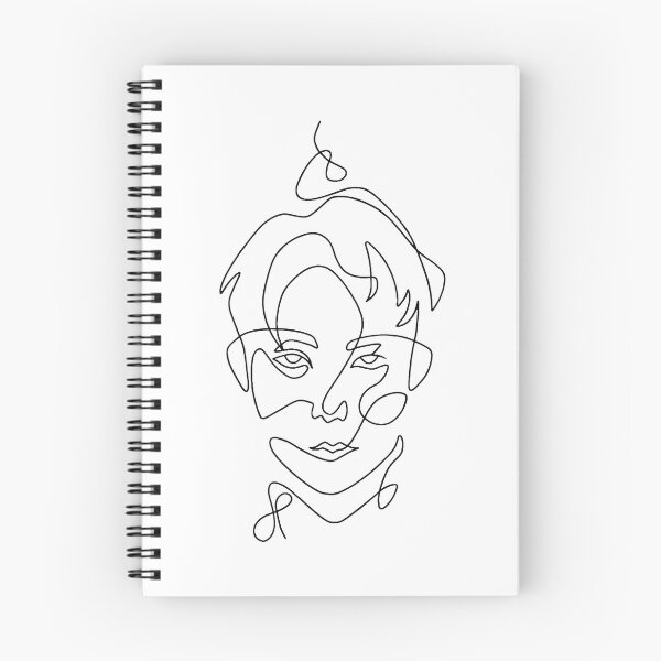 Item preview, Minimalist Line Art Face Portrait Mug designed and sold by vandewalker.