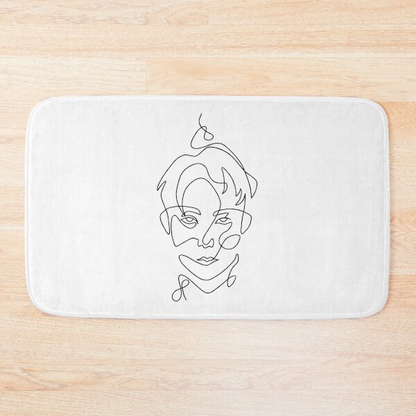 Item preview, Minimalist Line Art Face Portrait Mug designed and sold by vandewalker.