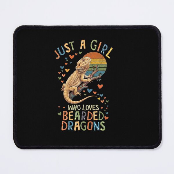 Item preview, Just a Girl Who Loves Bearded Dragons Retro Reptile Design designed and sold by Ostericaimusa.