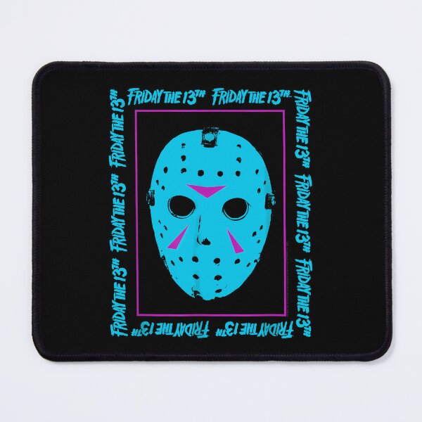 Item preview, Camp Slasher Blue Mask Neon Spooky Summer Horror designed and sold by waltonbut.