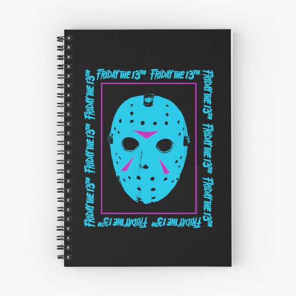 Item preview, Camp Slasher Blue Mask Neon Spooky Summer Horror designed and sold by waltonbut.