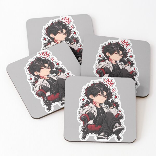Item preview, Chibi Anime Bad Boy Throne Art designed and sold by NovaToons.
