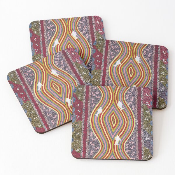 Item preview, Fish and honey dreaming - native art designed and sold by NeonCanvasDream.