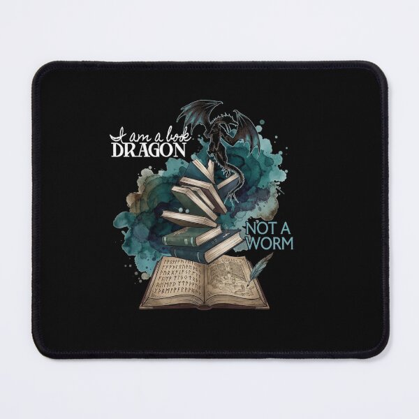 Item preview, I Am a Book Dragon Not a Worm Fantasy Reader Design designed and sold by Ostericaimusa.