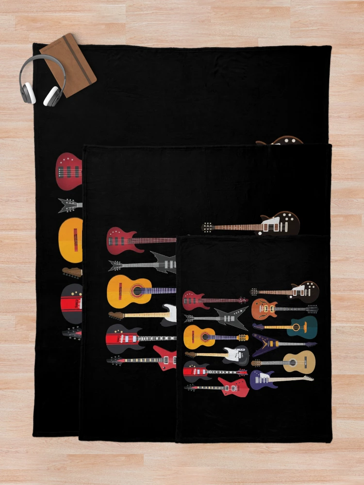 Thumbnail 5 of 6, Throw Blanket, Assorted Stringed Instruments Collection  designed and sold by NORMAODRIGUEZ.