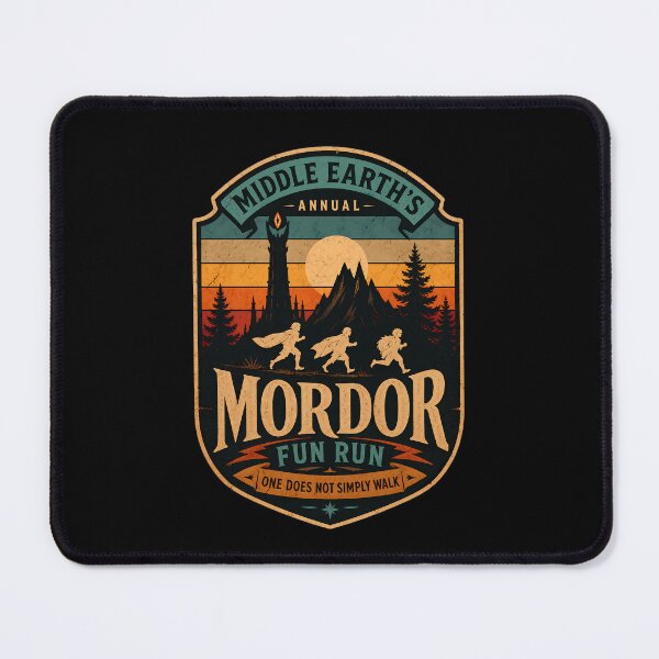 Item preview, Lotr- Middle Earth's Annual Mordor Fun Run designed and sold by FrontierCosmic.