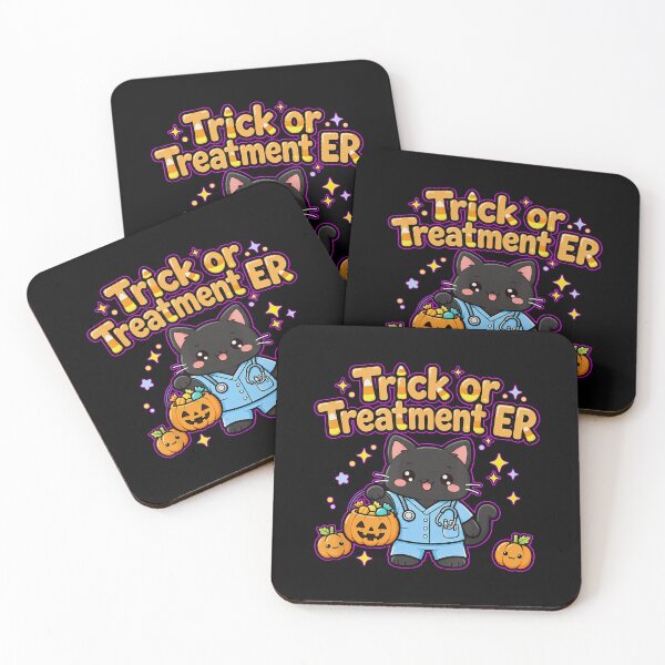 Item preview, Trick or Treatment ER Nurse Halloween Cat designed and sold by VioletNance.