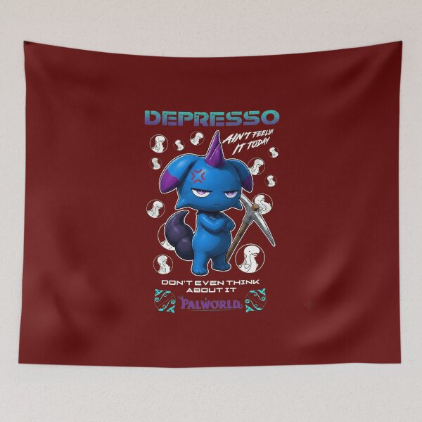 Item preview, Depresso Blue Creature designed and sold by chuvitcon.