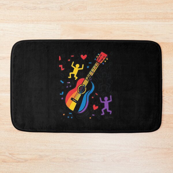 Item preview, Rainbow Guitar Dancing Figures Artwear designed and sold by NORMAODRIGUEZ.