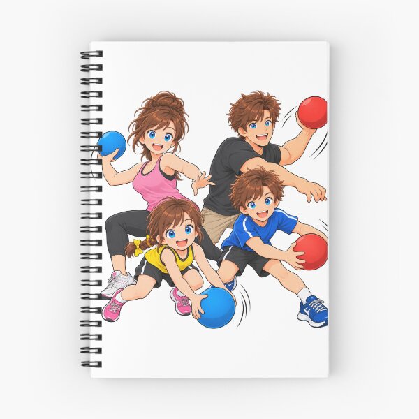 Item preview, Family Dodgeball Cartoon Character Design designed and sold by Kenzie & Co.