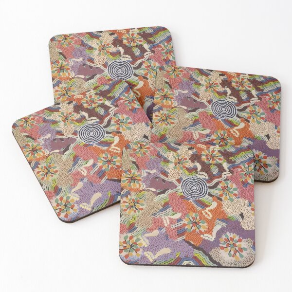 Item preview, Food gathering napparbee - native art designed and sold by NeonCanvasDream.