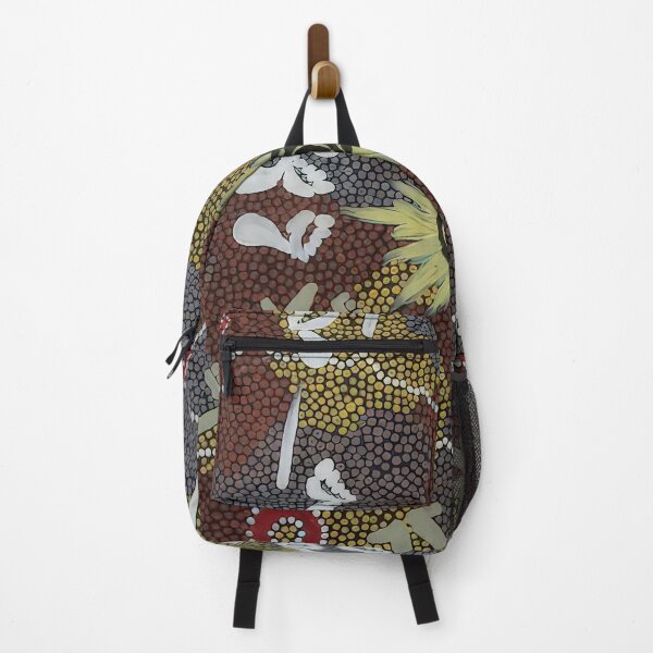Item preview, Frog and kangaroo dreaming - native art designed and sold by NeonCanvasDream.