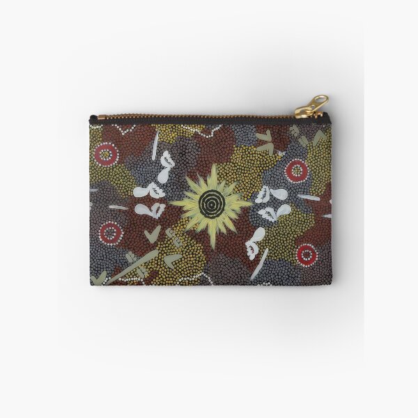 Item preview, Frog and kangaroo dreaming - native art designed and sold by NeonCanvasDream.