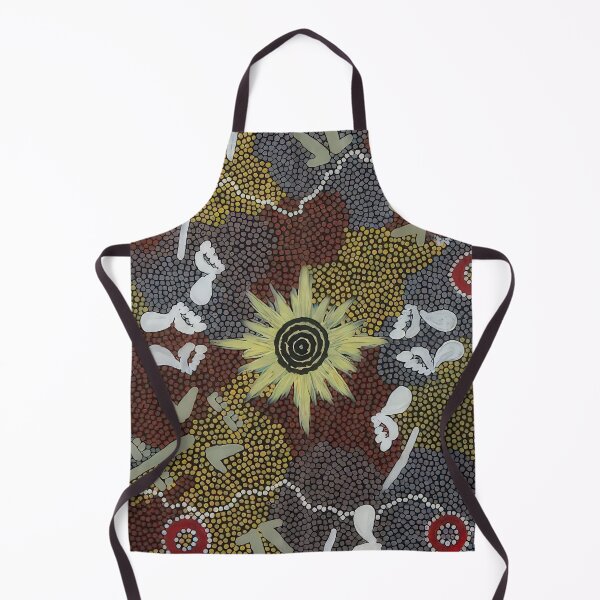 Item preview, Frog and kangaroo dreaming - native art designed and sold by NeonCanvasDream.