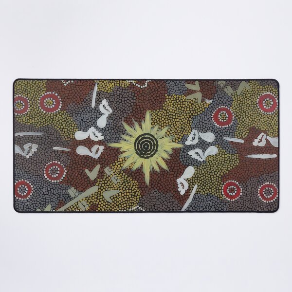 Item preview, Frog and kangaroo dreaming - native art designed and sold by NeonCanvasDream.