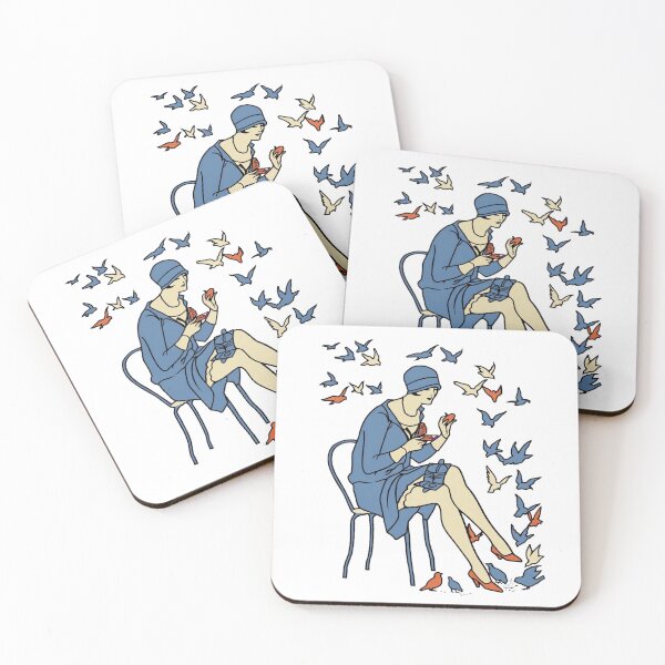 Item preview, vintage 1920s illustration from a French magazine Bird Feeding  designed and sold by Dodecahedronpix.
