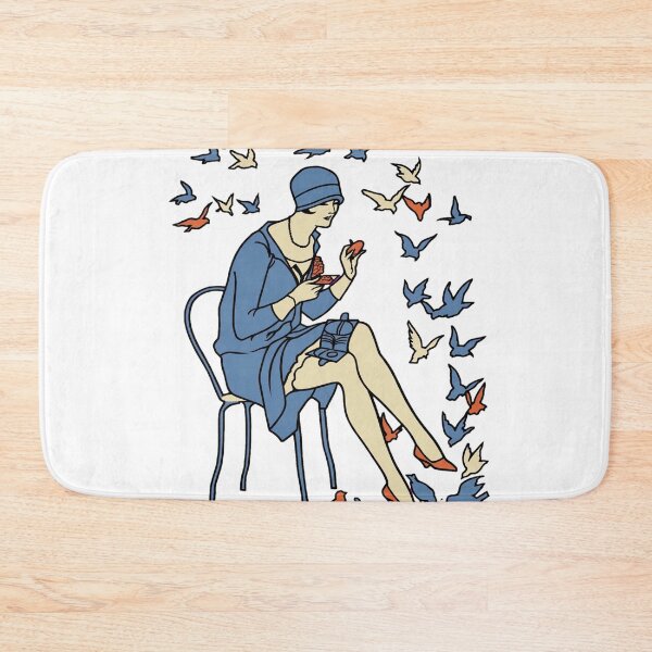 Item preview, vintage 1920s illustration from a French magazine Bird Feeding  designed and sold by Dodecahedronpix.