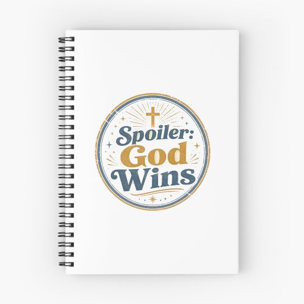 Item preview, Christian Gift - Spoiler Alert God Wins Faith designed and sold by RedRubyBubble.