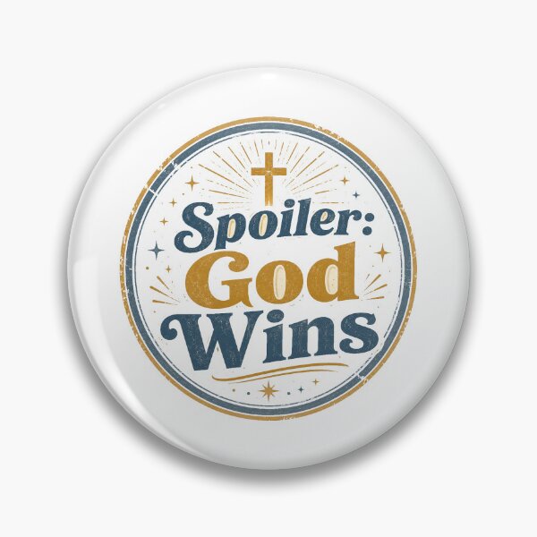 Item preview, Christian Gift - Spoiler Alert God Wins Faith designed and sold by RedRubyBubble.
