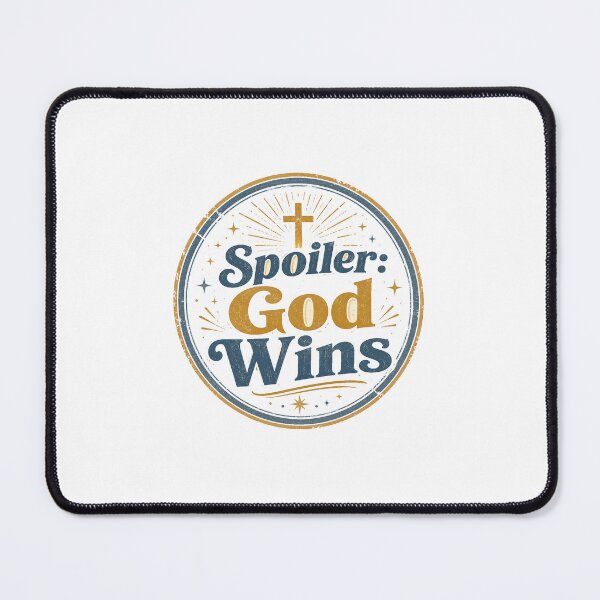 Item preview, Christian Gift - Spoiler Alert God Wins Faith designed and sold by RedRubyBubble.