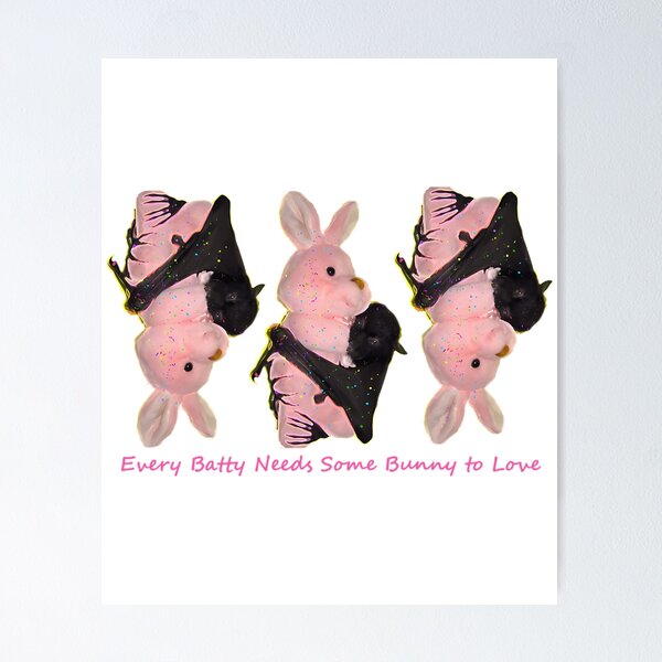 Item preview, Batzilla - Every Batty Needs Some Bunny To Love designed and sold by CosmosUK.