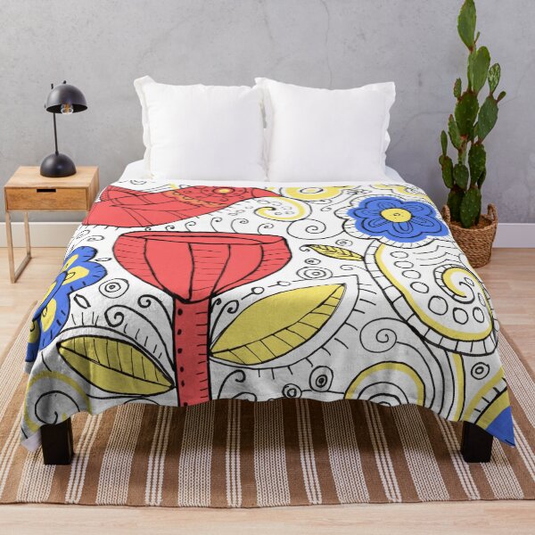 Item preview, Scarlet Bird & Blue Blossom Garden designed and sold by Fani*.