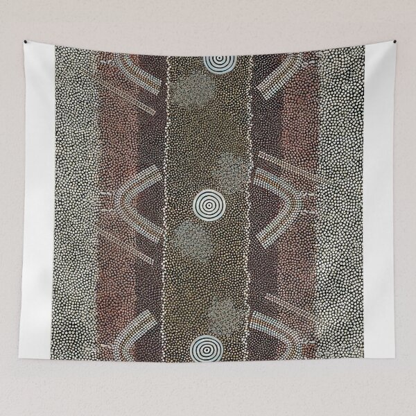 Item preview, Ground and body designs used in ceremonies at arranki on mt allan station - 1982 designed and sold by NeonCanvasDream.
