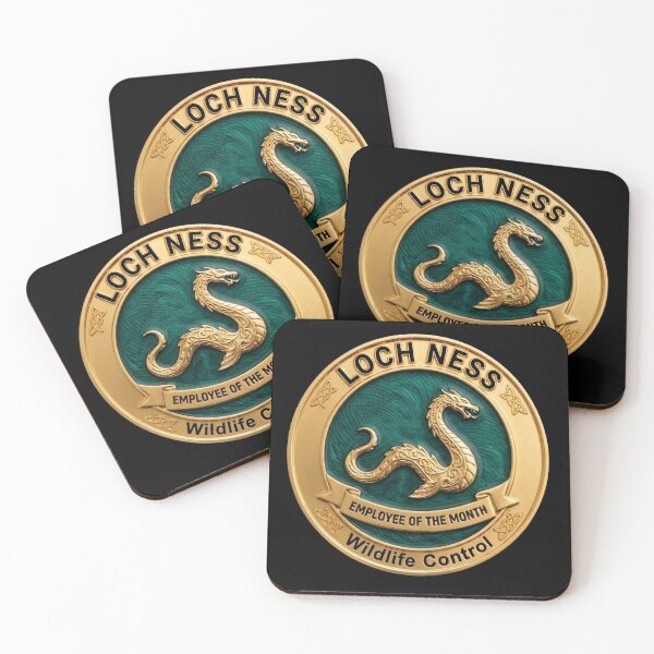 Item preview, Loch Ness Wildlife Control - Employee of the Month Fake Badge designed and sold by RogueSquirrels.