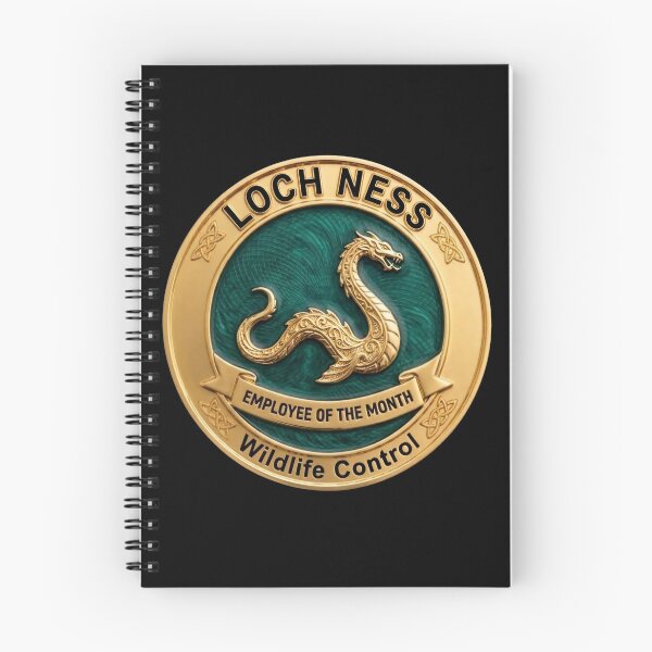 Item preview, Loch Ness Wildlife Control - Employee of the Month Fake Badge designed and sold by RogueSquirrels.