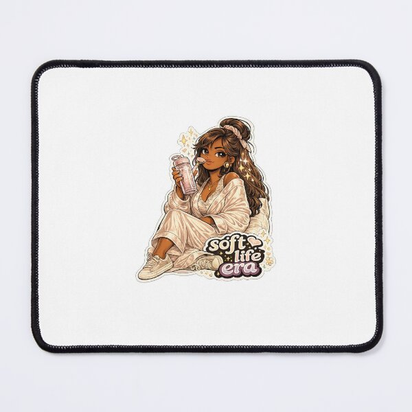 Item preview, Soft Life Era Gift - Dark Skin Girl Lifestyle designed and sold by RedRubyBubble.