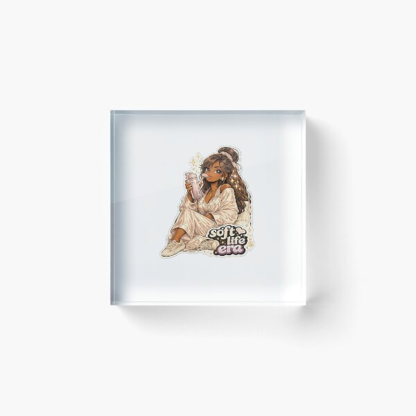 Item preview, Soft Life Era Gift - Dark Skin Girl Lifestyle designed and sold by RedRubyBubble.