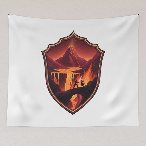 Item preview, Battle on Mustafar designed and sold by FrontierCosmic.