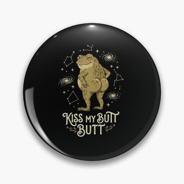 Item preview, Kiss My Butt Butt Funny Frog Celestial Sarcastic Quote designed and sold by MiALopezArt.