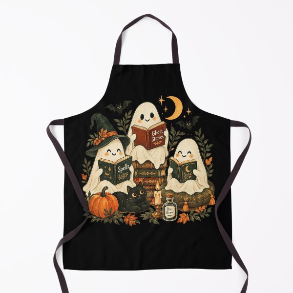 Item preview, Cozy Ghost Book Club Witchy Halloween Reading designed and sold by VioletNance.