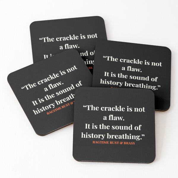 Item preview, The Crackle Is Not A Flaw - Vintage 78rpm Vinyl Shellac Record Quote designed and sold by Ragtime Rust & Brass.