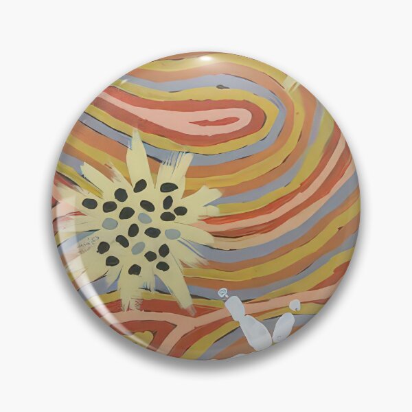 Item preview, Kangaroo dreaming at mt. singleton - native art designed and sold by NeonCanvasDream.