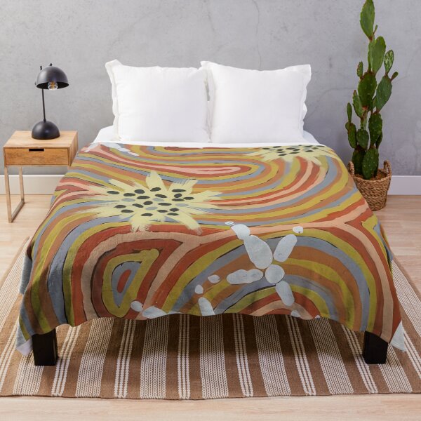 Item preview, Kangaroo dreaming at mt. singleton - native art designed and sold by NeonCanvasDream.