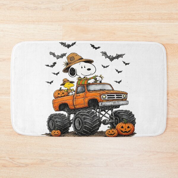 Item preview, Snoopy Woodstock Scarecrow Monster Truck Halloween designed and sold by DreamInkNest.
