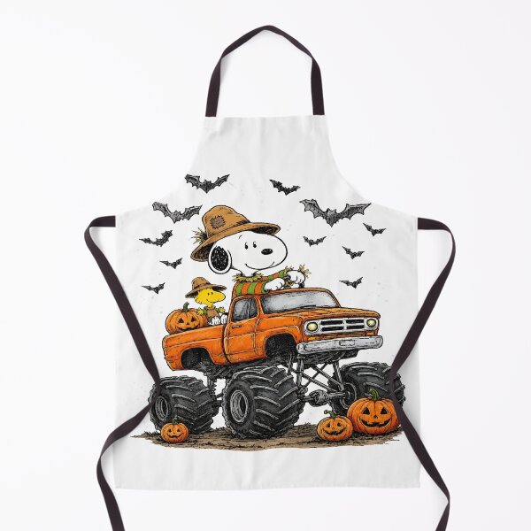 Item preview, Snoopy Woodstock Scarecrow Monster Truck Halloween designed and sold by DreamInkNest.