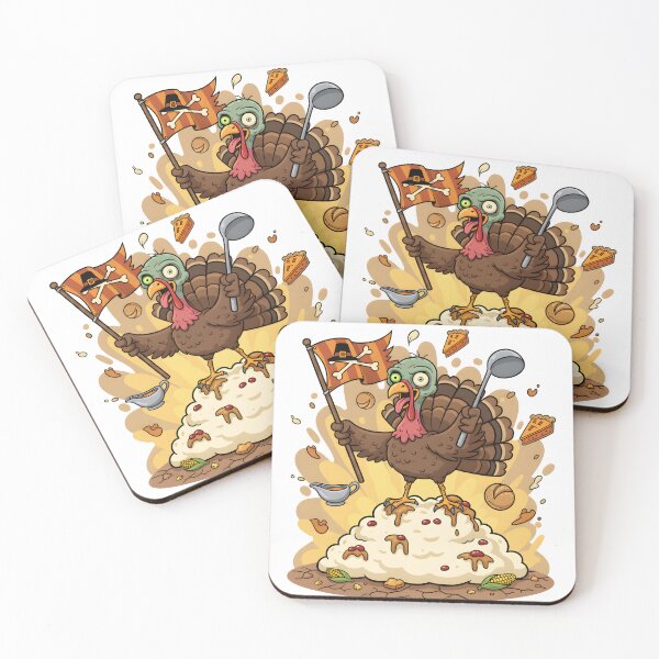 Item preview, The Last Zombie Turkey Standing – Funny Thanksgiving Zombie Turkey Survivor Design designed and sold by VibranPalette.