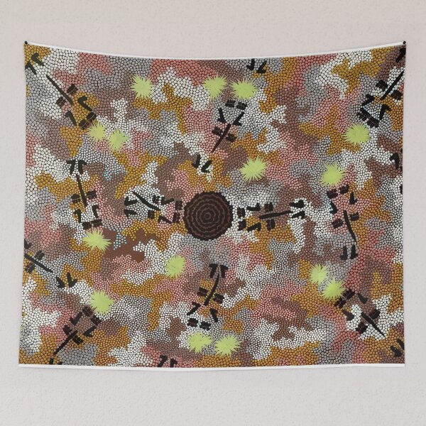 Item preview, Kangaroo dreaming, mt. dennison - 1989 designed and sold by NeonCanvasDream.