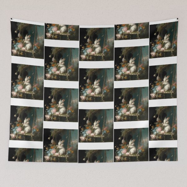 Item preview, Bunny'S Playful Sojourn In A Floral Paradise designed and sold by CosmosUK.