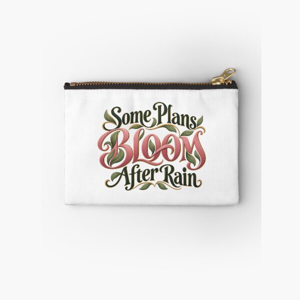 Item preview, Some Plans Bloom After Rain Flourish Lettering designed and sold by Bikivuno.