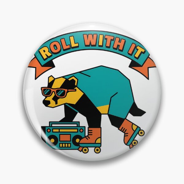 Item preview, Retro Roller Skating Badger Roll With It designed and sold by iwzzuel.