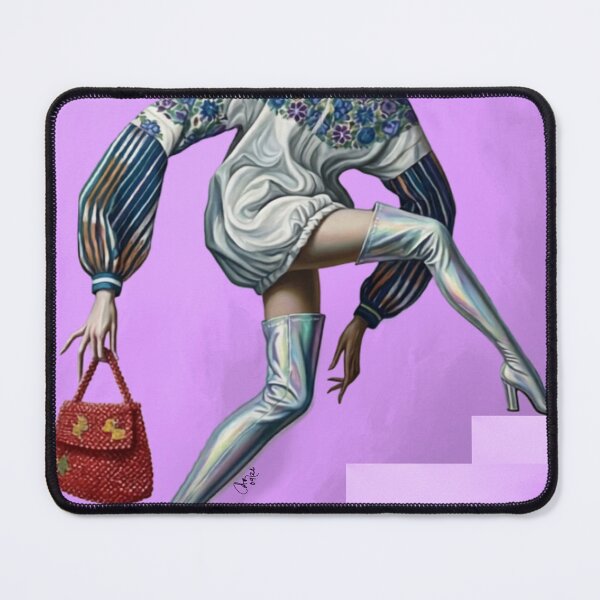 Item preview, Embroidered Blouse and Lilac Haute Couture - Art Print designed and sold by CosmocarteCM.