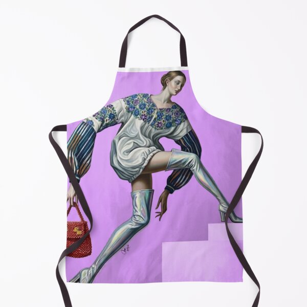 Item preview, Embroidered Blouse and Lilac Haute Couture - Art Print designed and sold by CosmocarteCM.